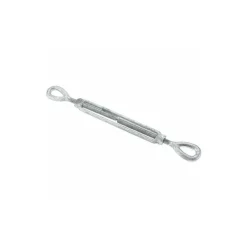 1,200 Lb Load Limit, 3/8" Thread Dia, 6" Take Up, Steel Eye & Eye Turnbuckle