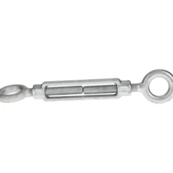 5,200 Lb Load Limit, 3/4" Thread Dia, 6" Take Up, Steel Eye & Eye Turnbuckle
