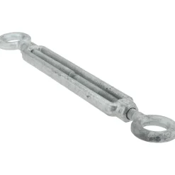 1,200 Lb Load Limit, 3/8" Thread Dia, 6" Take Up, Steel Eye & Eye Turnbuckle