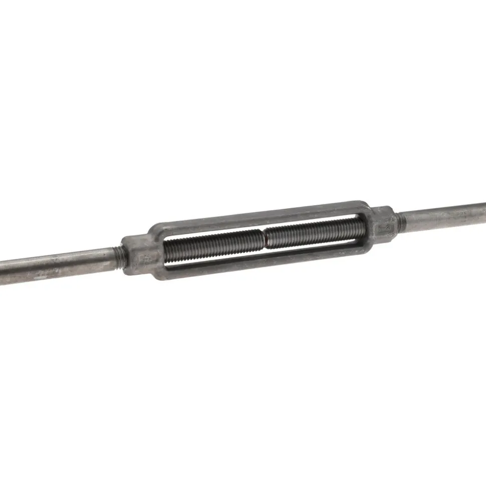 3,500 Lb Load Limit, 5/8" Thread Dia, 6" Take Up, Steel Stub & Stub Turnbuckle