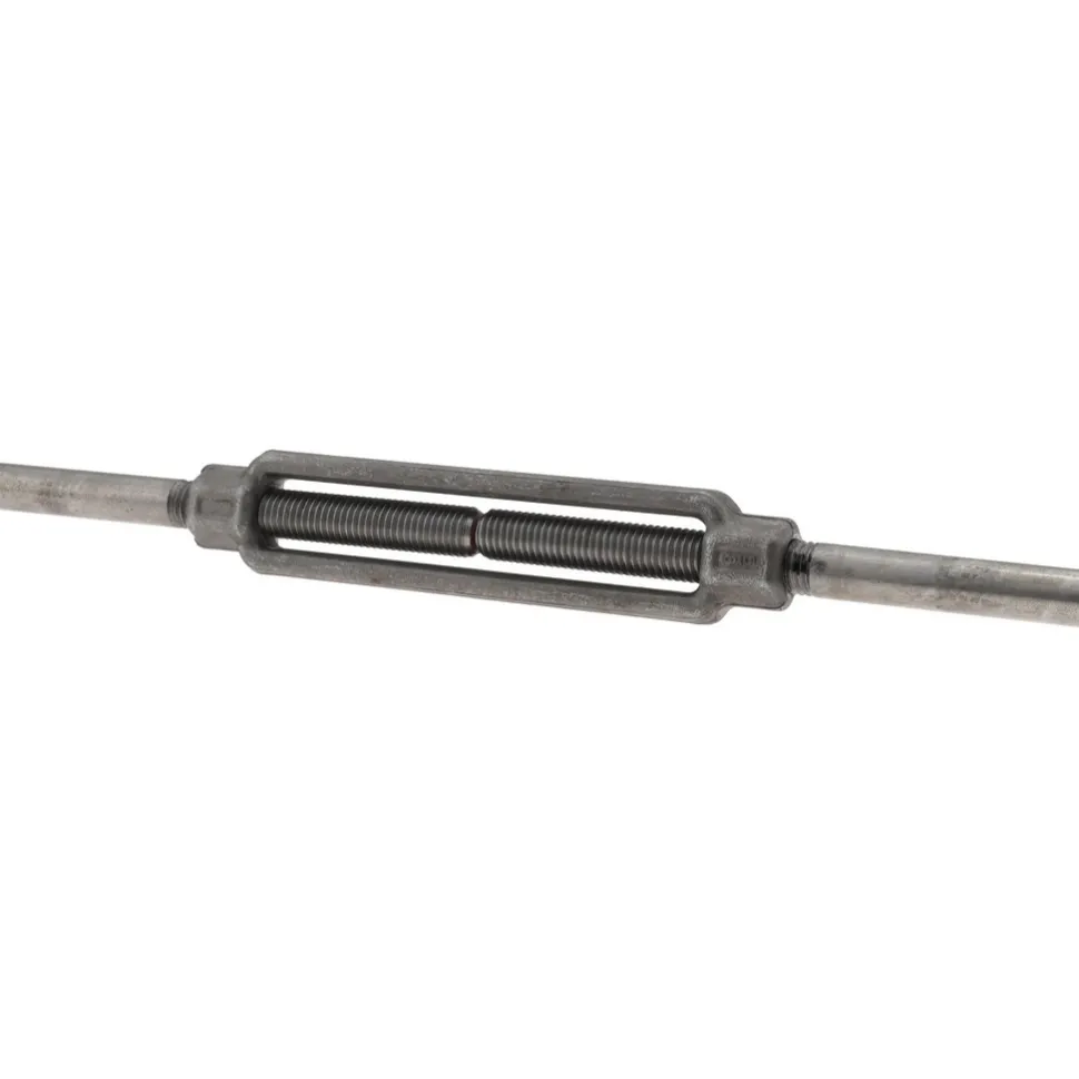 3,500 Lb Load Limit, 5/8" Thread Dia, 6" Take Up, Steel Stub & Stub Turnbuckle