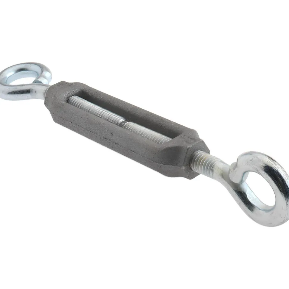 144 Lb Load Limit, 3/8" Thread Dia, 2-7/8" Take Up, Aluminum Eye & Eye Turnbuckle