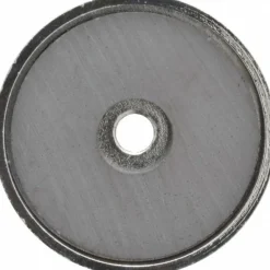 11 Lb Max Pull Force, 9/32" Overall Height, 1.41" Dia, Ceramic Cup Magnet