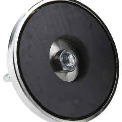 41 Lb Max Pull Force, 3/8" Overall Height, 2.63" Dia, Ceramic Cup Magnet