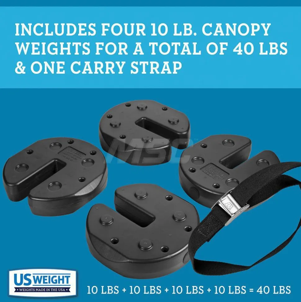 40lb USA Made Canopy Weight Set with Carry Strap
