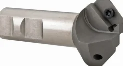 45° Lead Angle, 0.688" to 1.471" Cut Dia, 3/4" Shank Dia, Indexable & Chamfer End Mill