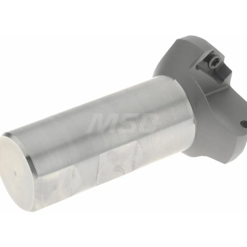 45° Lead Angle, 0.938" to 1.721" Cut Dia, 1" Shank Dia, Indexable & Chamfer End Mill