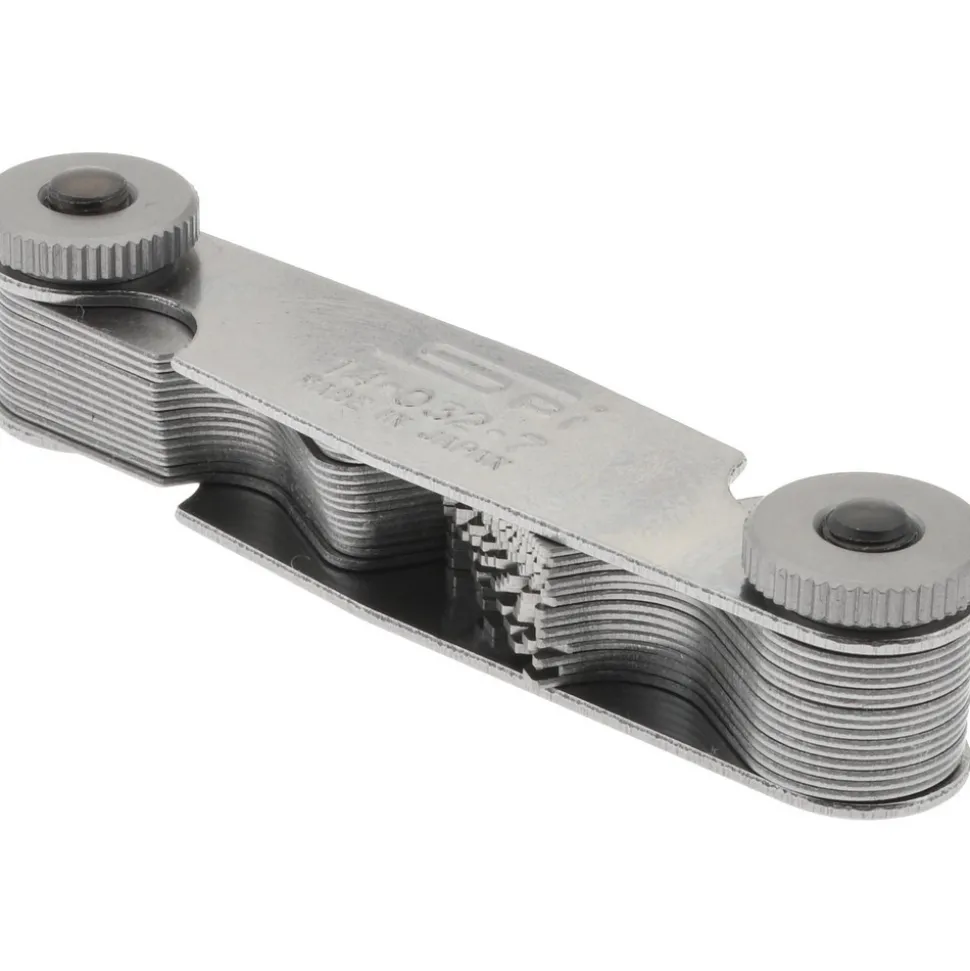 28 Leaf, 0.5 to 6mm Pitch Range, 4 to 56 TPI Range, Stainless Steel Screw Pitch Gage