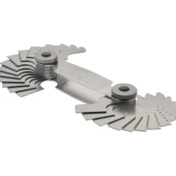 28 Leaf, 0.5 to 6mm Pitch Range, 4 to 56 TPI Range, Stainless Steel Screw Pitch Gage