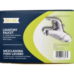 Lever Handle, Deck Plate Bathroom Faucet