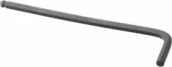 L-Handle Hex Key: 5.00 mm, Ball End, Long Arm