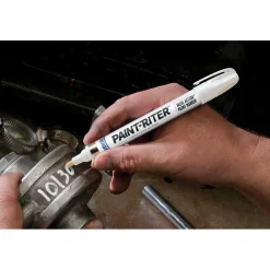 Liquid Paint Marker: White, Alcohol Base, Bullet Tip