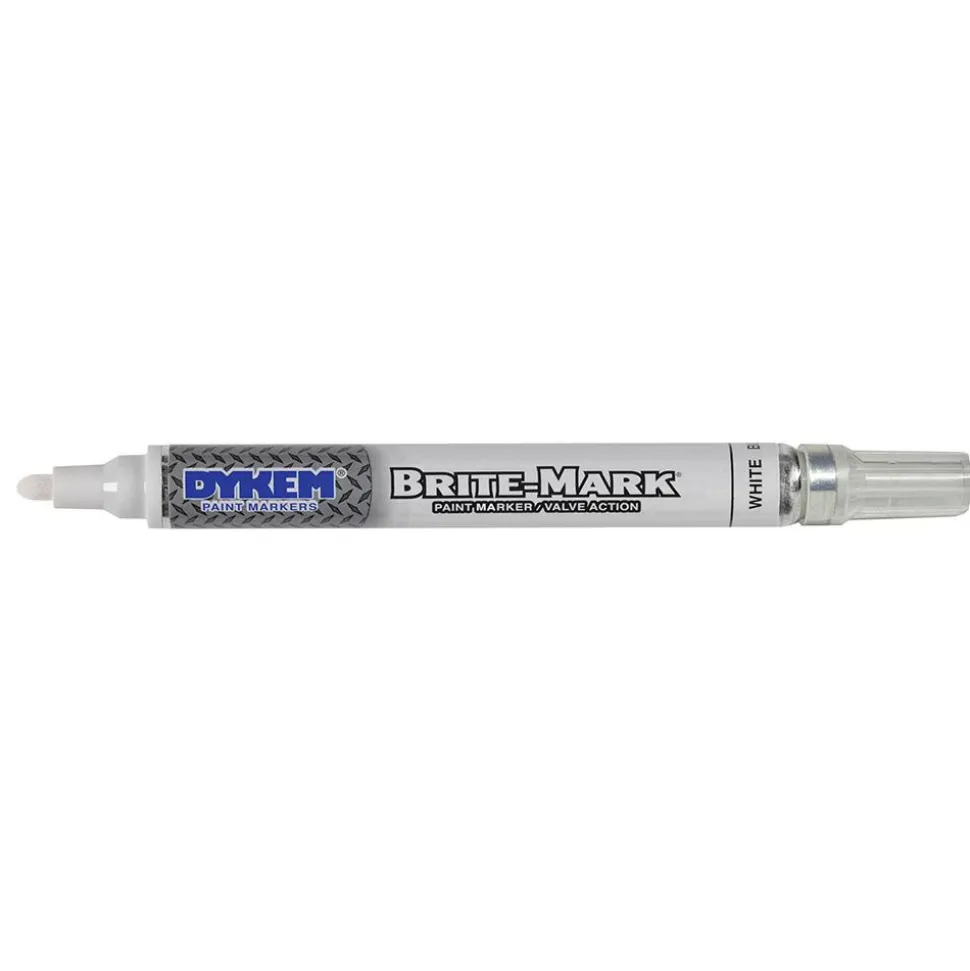 Liquid Paint Marker: White, Oil Base, Line & Medium Tip