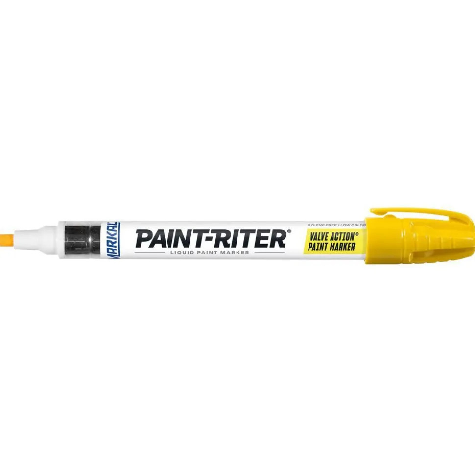 Liquid Paint Marker: Yellow, Alcohol Base, Bullet Tip