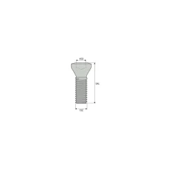 Lock Screw for Indexables: T15P Torx® Plus, M3.5 x 0.6 Thread