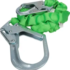 6' Long, 310 Lb Capacity, 1 Leg Locking Snap Hook Harness Shock Absorbing Lanyard