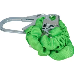 6' Long, 310 Lb Capacity, 1 Leg Locking Snap Hook Harness Shock Absorbing Lanyard