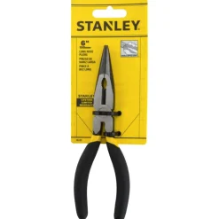 Long Nose & Needle Nose Plier: 2-3/16" Jaw Length, Side Cutter