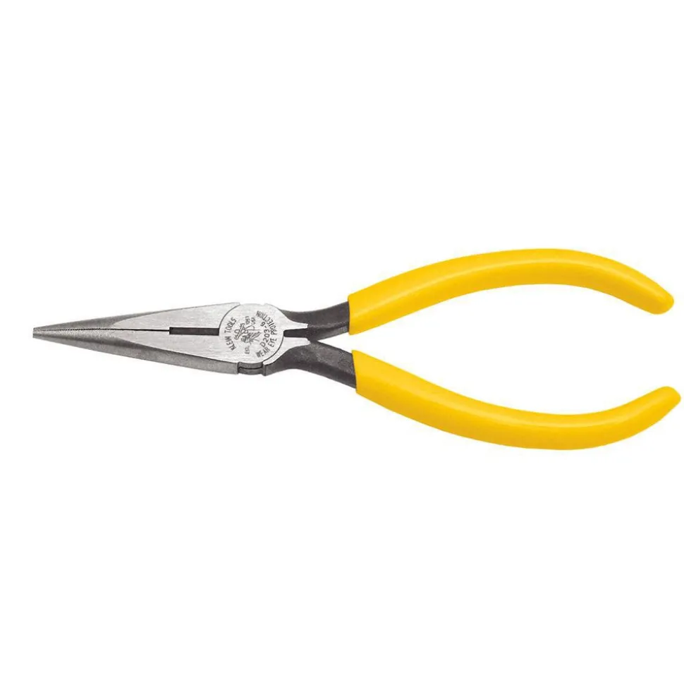 Long Nose Plier: 1-7/8" Jaw Length, Side Cutter