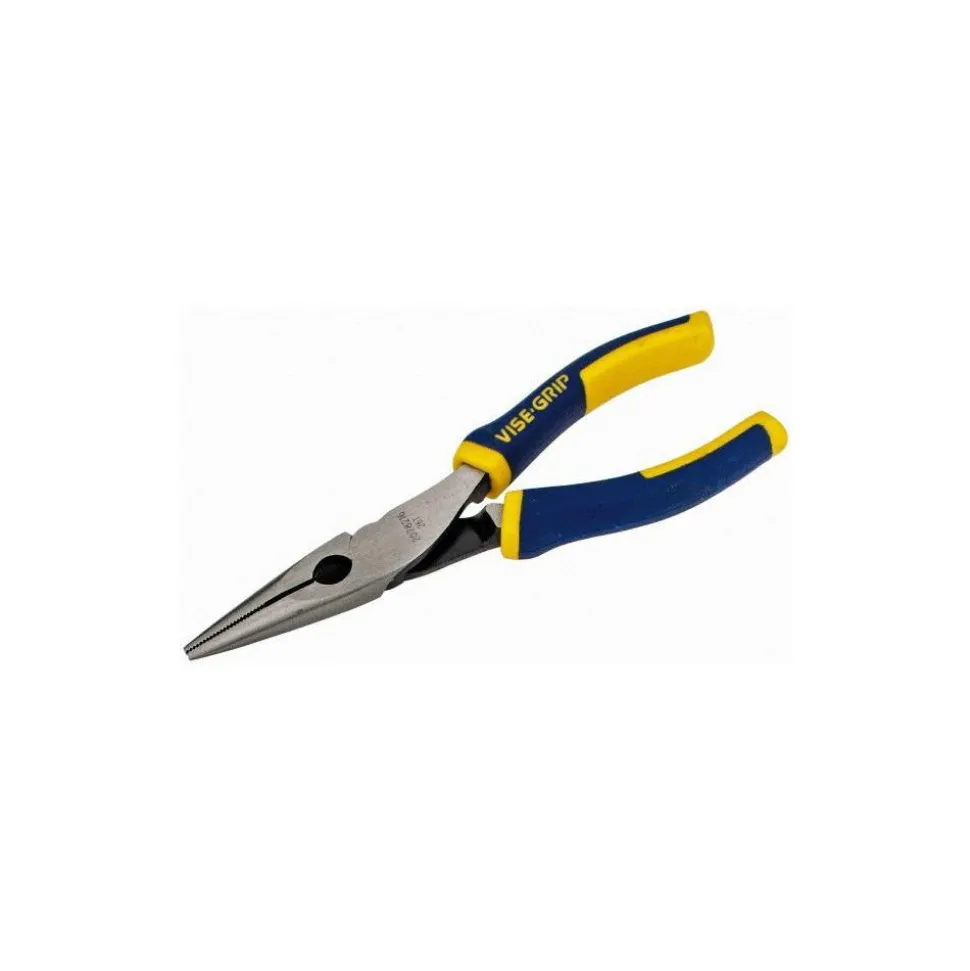 Long Nose Plier: 1-25/32" Jaw Length, Side Cutter