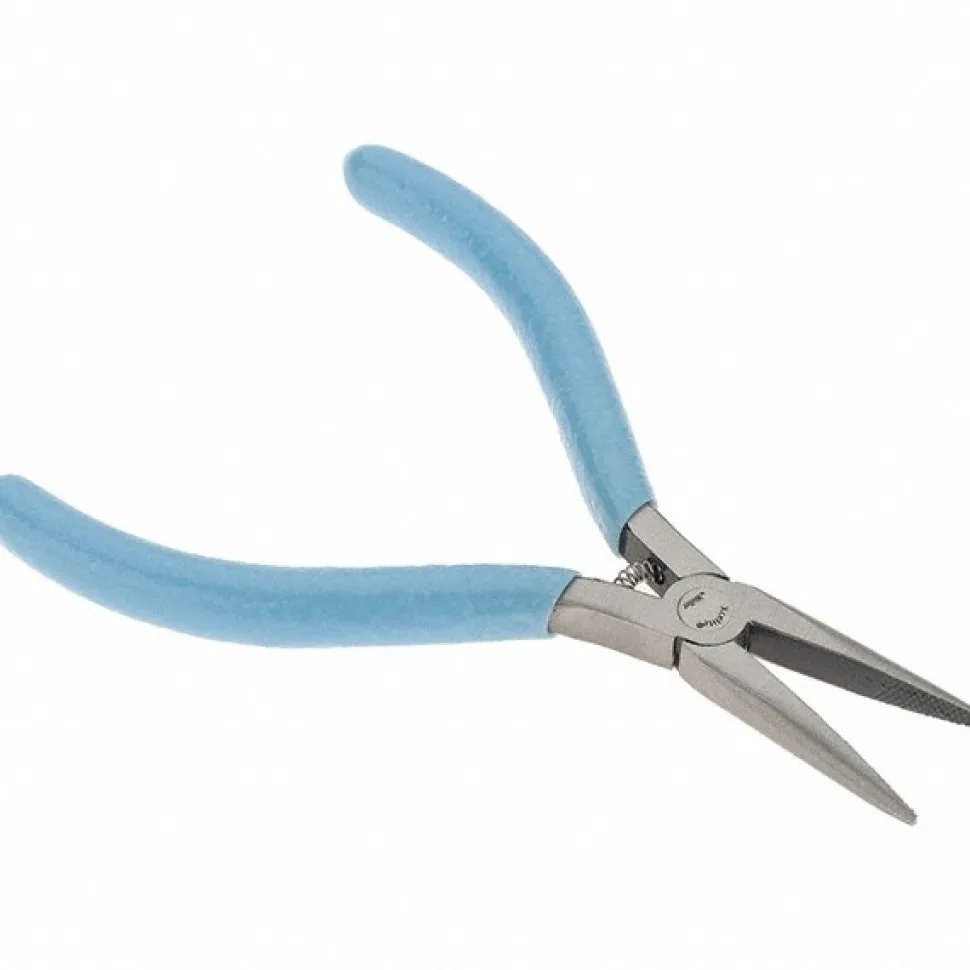 Long Nose Plier: 5" OAL, 1-3/16" Jaw Length