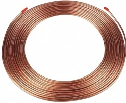 50' Long, 1/8" OD x 0.065" ID, Copper Seamless Tube