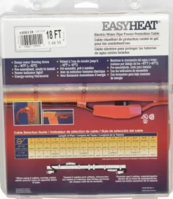 18' Long, Preassembled, Fixed Length, Fixed Wattage, Protection Heat Cable