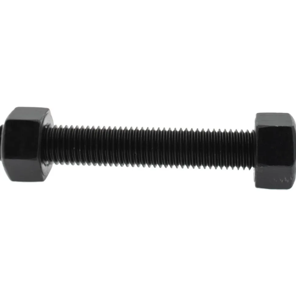 3/4-10, 5-1/2" Long, Uncoated, Steel, Fully Threaded Stud with Nut