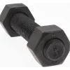 3/4-10, 4-1/4" Long, Uncoated, Steel, Fully Threaded Stud with Nut