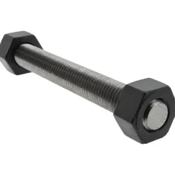 3/4-10, 6-3/4" Long, Uncoated, Steel, Fully Threaded Stud with Nut