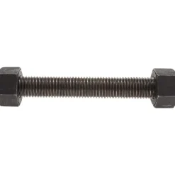 7/8-9, 6-3/4" Long, Uncoated, Steel, Fully Threaded Stud with Nut
