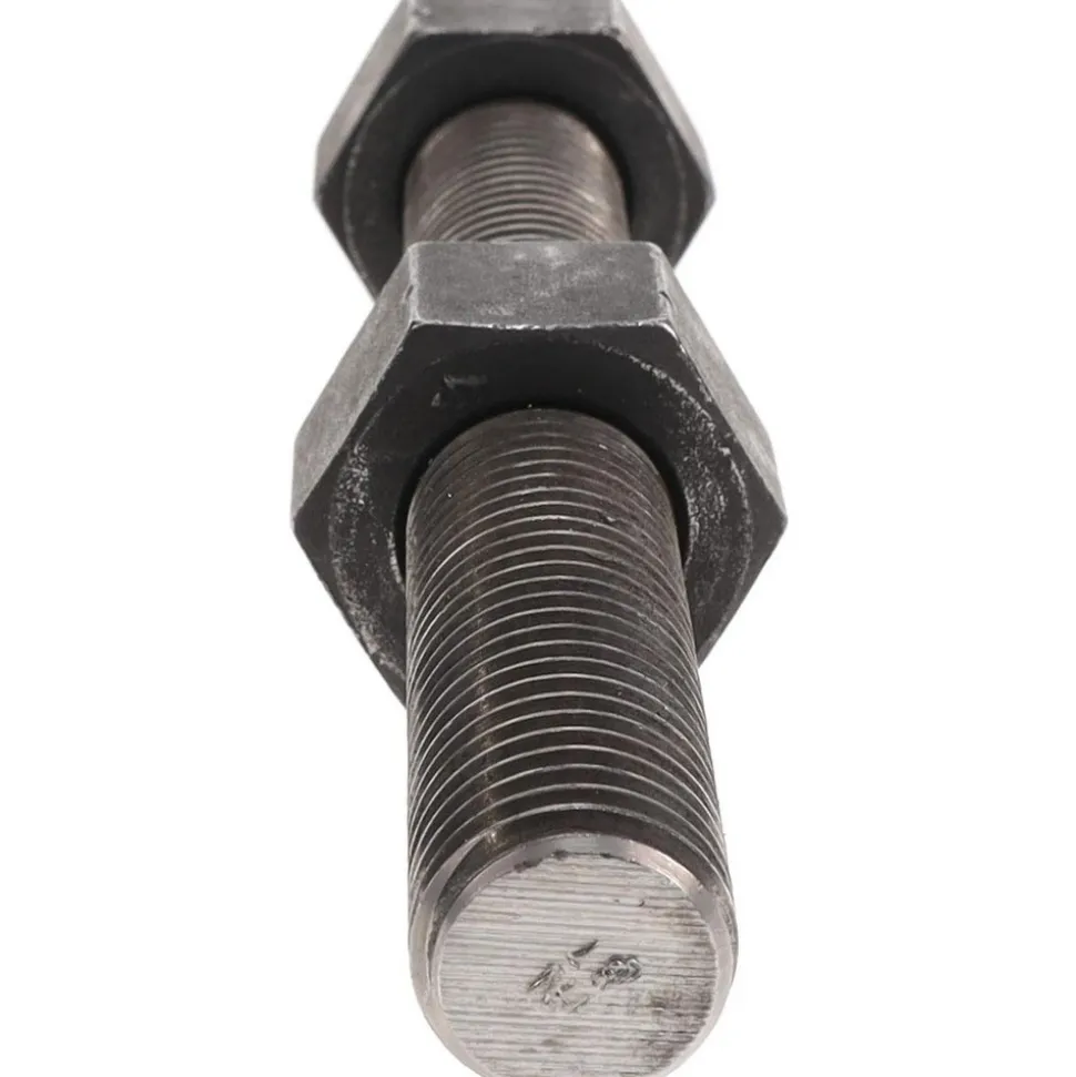 7/8-9, 6-3/4" Long, Uncoated, Steel, Fully Threaded Stud with Nut
