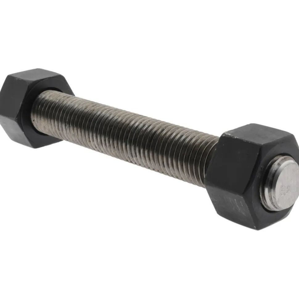 1-8, 7-3/4" Long, Uncoated, Steel, Fully Threaded Stud with Nut