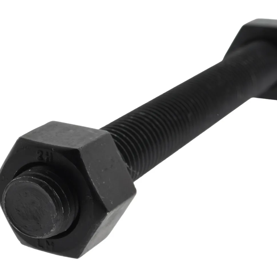 3/4-10, 7-1/2" Long, Uncoated, Steel, Fully Threaded Stud with Nut