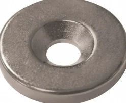 3/4" Long x 3/4" Dia x 1/8" High, 1 Mounting Hole, 12 Poles, Ring Neodymium Rare Earth Holding Magnet