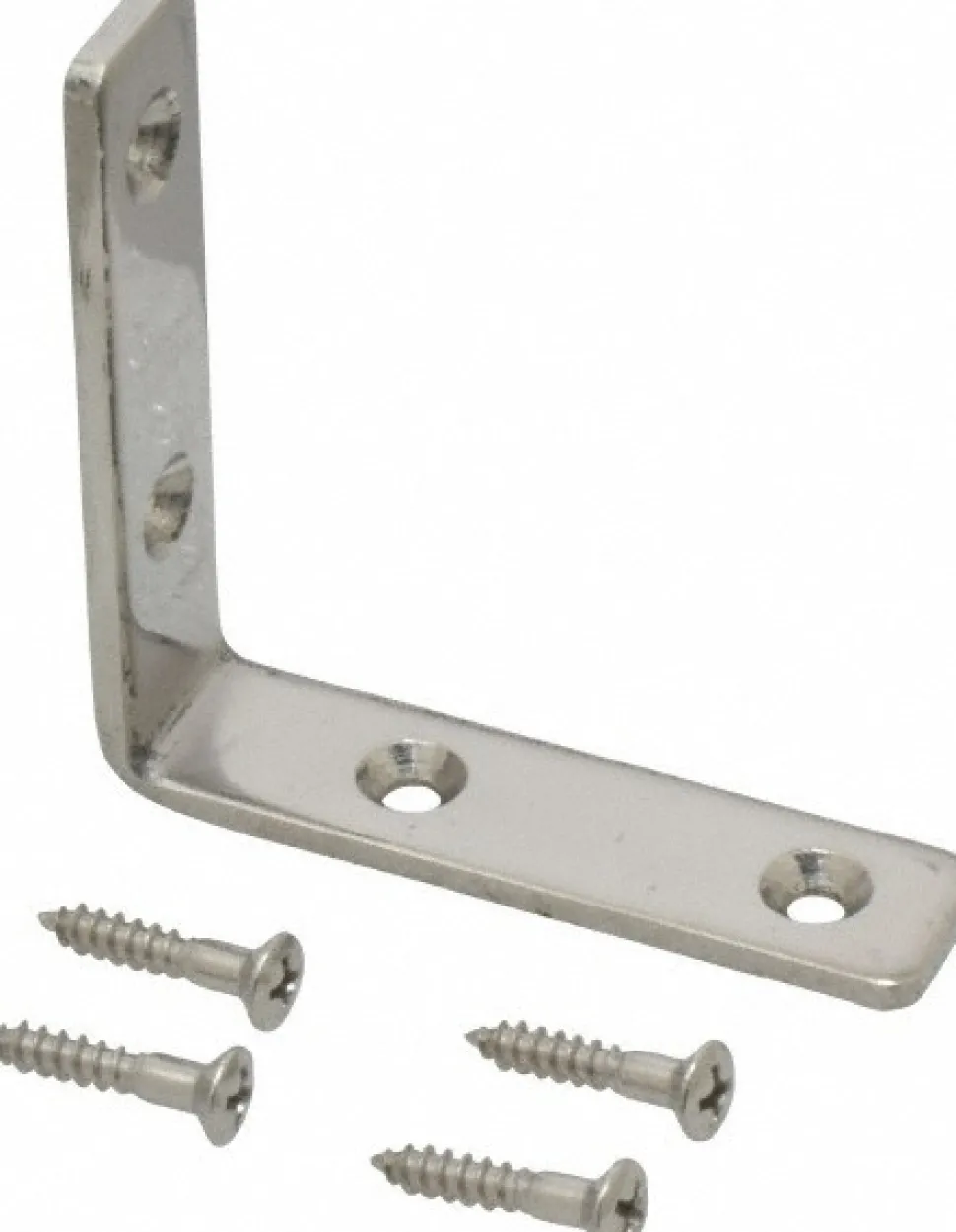 2-13/32" Long x 19/32" Wide, 18-8 Stainless Steel, Corner Brackets