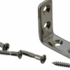 1-7/32" Long x 15/32" Wide, 18-8 Stainless Steel, Corner Brackets
