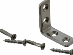 1-7/32" Long x 15/32" Wide, 18-8 Stainless Steel, Corner Brackets