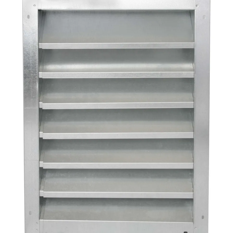 Louvers: Type: Galvanized, Intake or Exhaust, Adjustable Width; Depth (Inch): 4; Height (Inch): 14