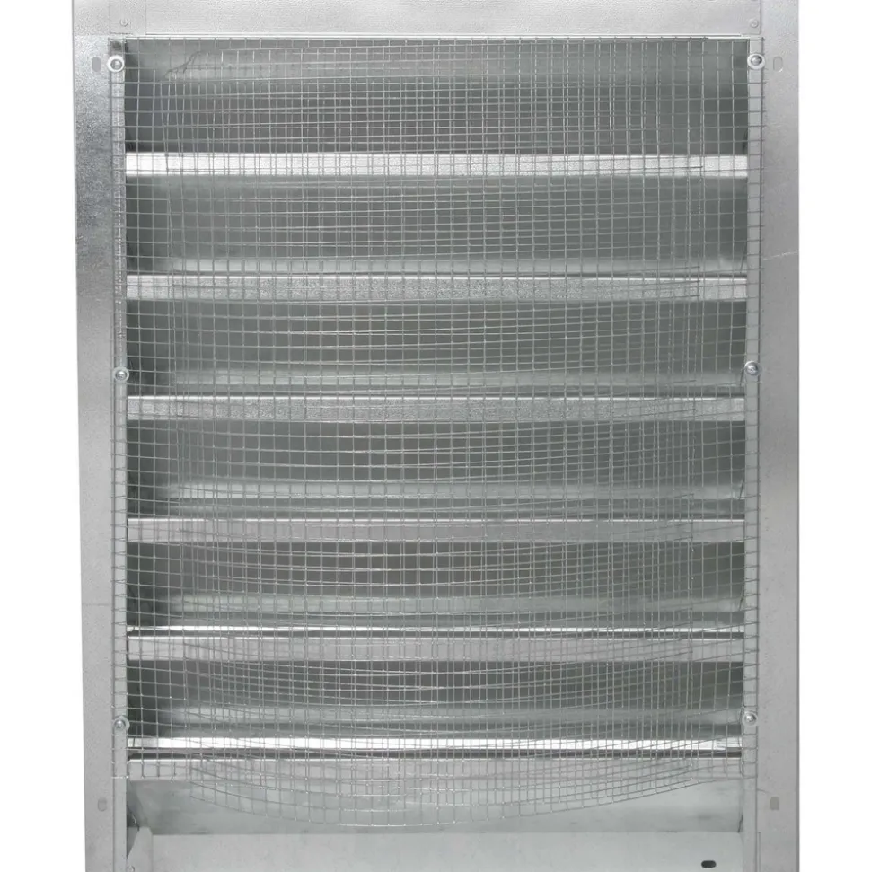 Louvers: Type: Galvanized, Intake or Exhaust, Adjustable Width; Depth (Inch): 4; Height (Inch): 14