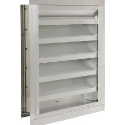 Louvers: Type: Intake or Exhaust, Extruded Aluminum, Combination Louver/Damper with Drainable Blades; Width (Inch): 36; Depth (Inch): 4; Height (Inch): 36