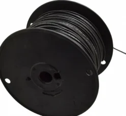 Machine Tool Wire: 18 AWG, Black, 500' Long, Polyvinylchloride, 0.108" OD