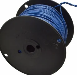 Machine Tool Wire: 18 AWG, Blue, 500' Long, Polyvinylchloride, 0.108" OD