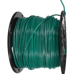 Machine Tool Wire: 16 AWG, Green, 500' Long, Polyvinylchloride, 0.12
