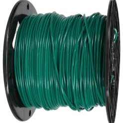 Machine Tool Wire: 18 AWG, Green, 500' Long, Polyvinylchloride, 0.108" OD