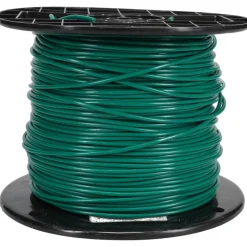Machine Tool Wire: 18 AWG, Green, 500' Long, Polyvinylchloride, 0.108" OD