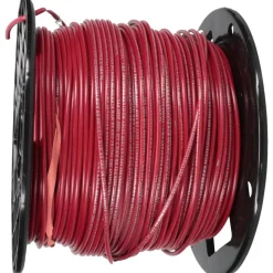 Machine Tool Wire: 16 AWG, Red, 500' Long, Polyvinylchloride, 0.12" OD