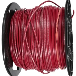 Machine Tool Wire: 16 AWG, Red, 500' Long, Polyvinylchloride, 0.12