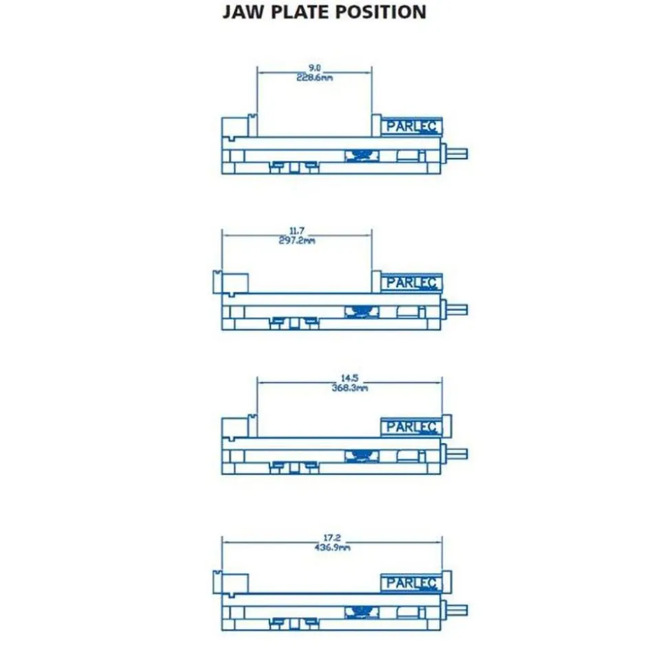 Machine Vise: Single-Station, 5.9400" Jaw Width, 9" Jaw Opening, Stationary Base