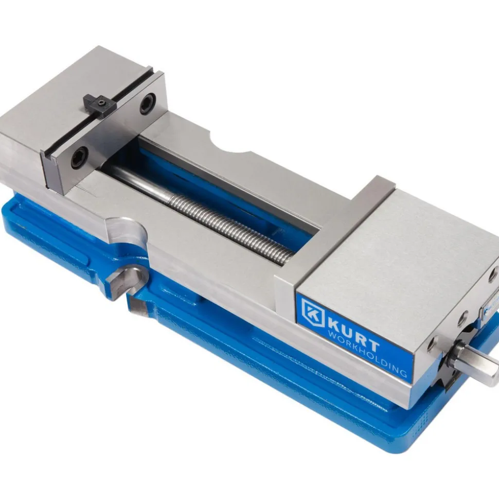 Machine Vise: Single-Station, 4.0000" Jaw Width, 6-1/2" Jaw Opening, Stationary Base, Precision